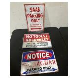 Parking, Valuables, Etc. Signs