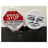 STOP & Face Sign