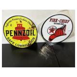 Pennzoil & Fire Cheif Signs