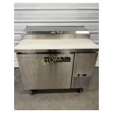 44" Refurb Refrigerated Pizza Prep table on Wheels