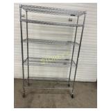 5 Tier Metro Rack on Wheels ~4' x 18 x 77'