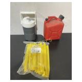 Tent pegs, gas can, etc.