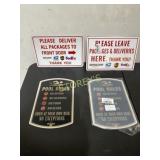 4 Asst Signs