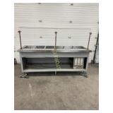 6 Well Refrigerated Buffet Table w/ Sneeze Guard
