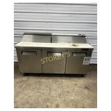 6' S/S Refrigerated Prep Table on Wheels - KSR728