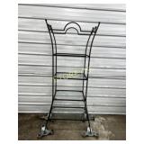 4 Tier Glass Wrought Iron Display  Rack ~34x20x75