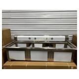 New Omcan Triple Well Sink ~76x30