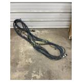 3 Black and blue patch cables  - 50