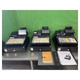 3 SAM4S Cash Register Units