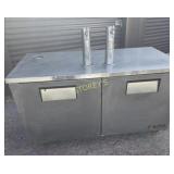 True 2dr Keg Cooler on Wheels