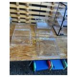 3 Hinged Plastic Covers ~13 x 24