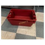 Red Storage Tote ~18 x 31 x 12