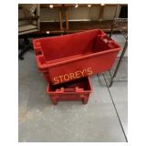 Red Storge Tote ~31 x 18 x 12