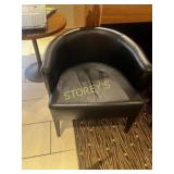 Black Waiting Tub Chair