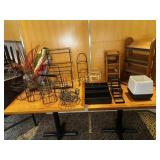 Asst Metal & Wood Table Displays, Etc.