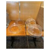 6 Asst Plastic Dome Lids - 13" & 15"