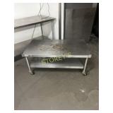 48 x 26 S/S Equipment Stand on Wheels