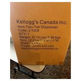 NEW Kellog Dbl Unit Cereal Dispenser