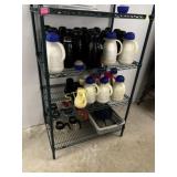 Contents or Rack ~30 Asst Insulated Jugs, 9