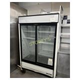 True 2dr Sliding Glass Cooler on Wheels