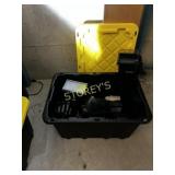 Tote w/ Qty of Like New San Jamar Bar Caddy