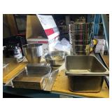 Asst S/S Bowls, Inserts, Alumin Baking Pans, Etc.