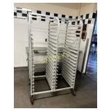 Dbl Bakers Rack on Wheels