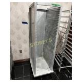 Walled Full Size Bakers Rack on Wheels - CHECK