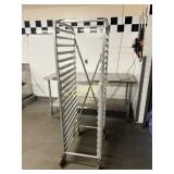 Full Size Alumin Bakers Rack on Wheels