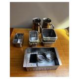 2 S/S Water Pitchers & Asst S/S Inserts