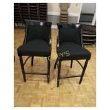Black 7 Red Retro Bar Stool - 30"