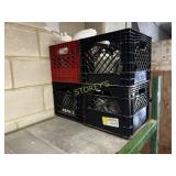 4 Milk crates w/ ~16 Tea Pots