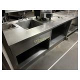 HD S/S Work Table w/ Hand Sink & Pot Sink