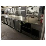 S/S Island Station w/ Above Overhead Shelf