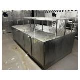Dbl Sided Refrigerated 8 Door Prep Station w/