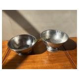 2 HD Pedestal Bowls ~17"