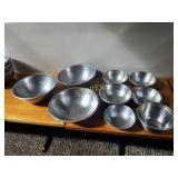 9 Asst S/S Bowls & Strainers