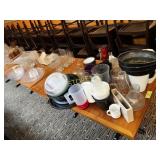 Heavy Glass Sq. Displays, Glassware, Plastic, etc.