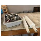 2 Rolls of Shrink Wrap, S/S Tea Pots, Etc.