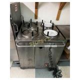 Hatch 4 Unit Plate Warmer on Wheels