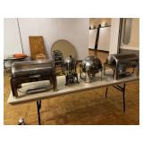 3 Asst Roll Top chaffers & HD Coffee Urn