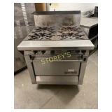 Garland 4 Burner Gas Range Oven