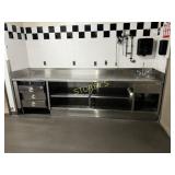 130 x 30 S/S Work Back Station Cabinet w/