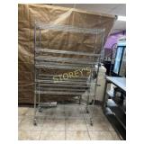 7 Tier Metro Rack on Wheels ~48 x 18 x 77