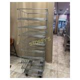 Chrome 9 Tier Mobile Rack ~24 x 36 x 70