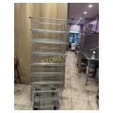 Chrome 9 Tier Mobile Rack ~24 x 26 x 70