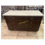 8 Drawer Marble Top Cabinet ~58 x 26 x 36