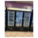 Kool It 3dr Glass Freezer on Wheels w/ 2 Pan