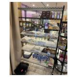7 Tier Black Metro Rack on Wheels ~48 x 18 x 77