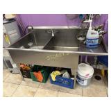 Dbl Sink w/ Right Drain Board ~64 x 34